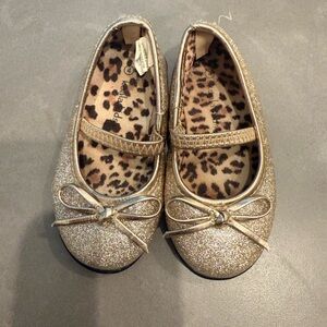 Koala Kids Gold Sparkle Dress Shoes